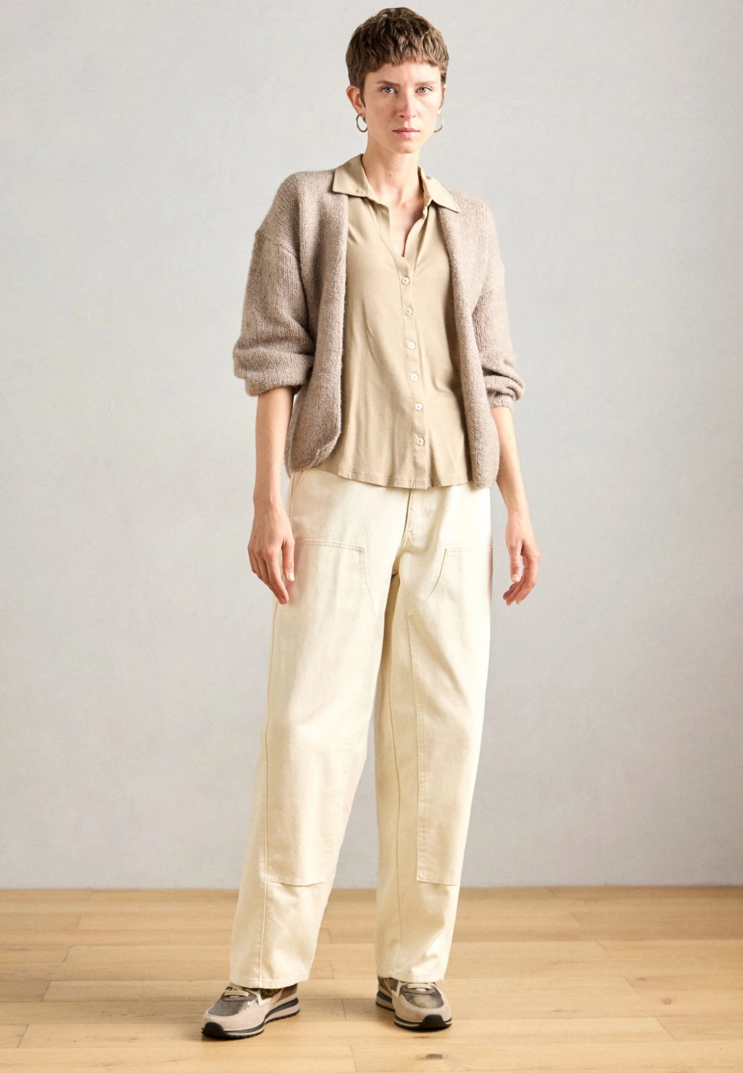 Gabor Comfort Trainers - Taupe/silver-coloured 3 Gabor Comfort Trainers - Taupe/silver-coloured - Image 3