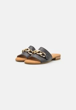 Gabor Comfort Mules - Schwarz/Gold -Gabor Sale Store 02719899b9a94d4899ddef1c598141bf