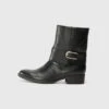 Gabor Cowboy/biker Ankle Boot - Schwarz/gold-coloured