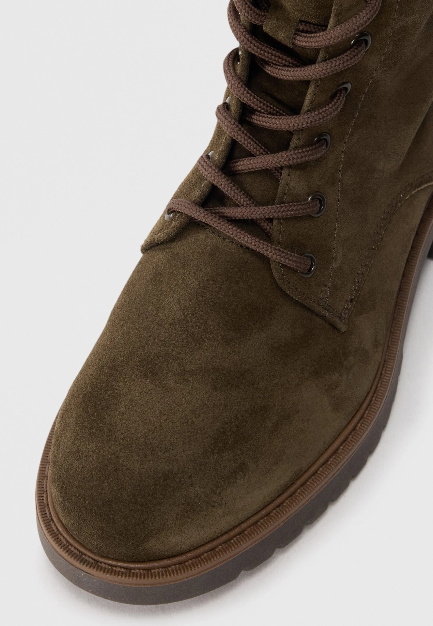 Gabor Comfort Lace-up Ankle Boots - Olive 6 Gabor Comfort Lace-up Ankle Boots - Olive - Image 6