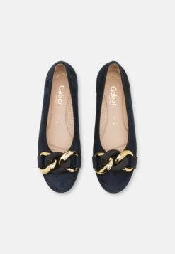 Gabor Comfort Ballet Pumps - Dark Blue/Uni Gold 11 Gabor Comfort Ballet Pumps - Dark Blue/Uni Gold -Gabor Sale Store 24ee951df77e40f6bd624f737790b9bb