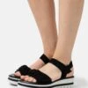 Gabor Platform Sandals - Schwarz