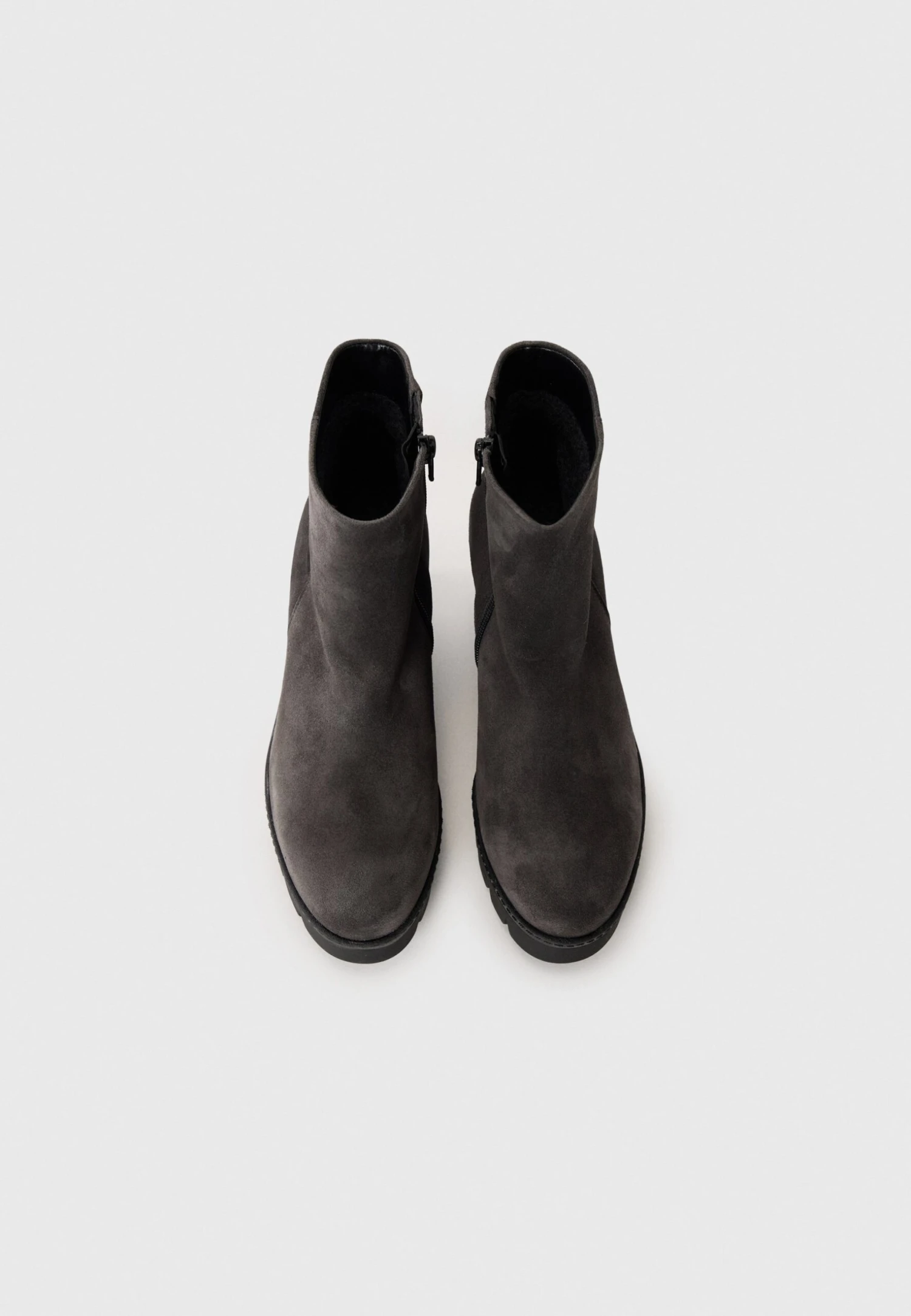 Gabor Wedge Ankle Boots - Dark Grey 4 Gabor Wedge Ankle Boots - Dark Grey - Image 4