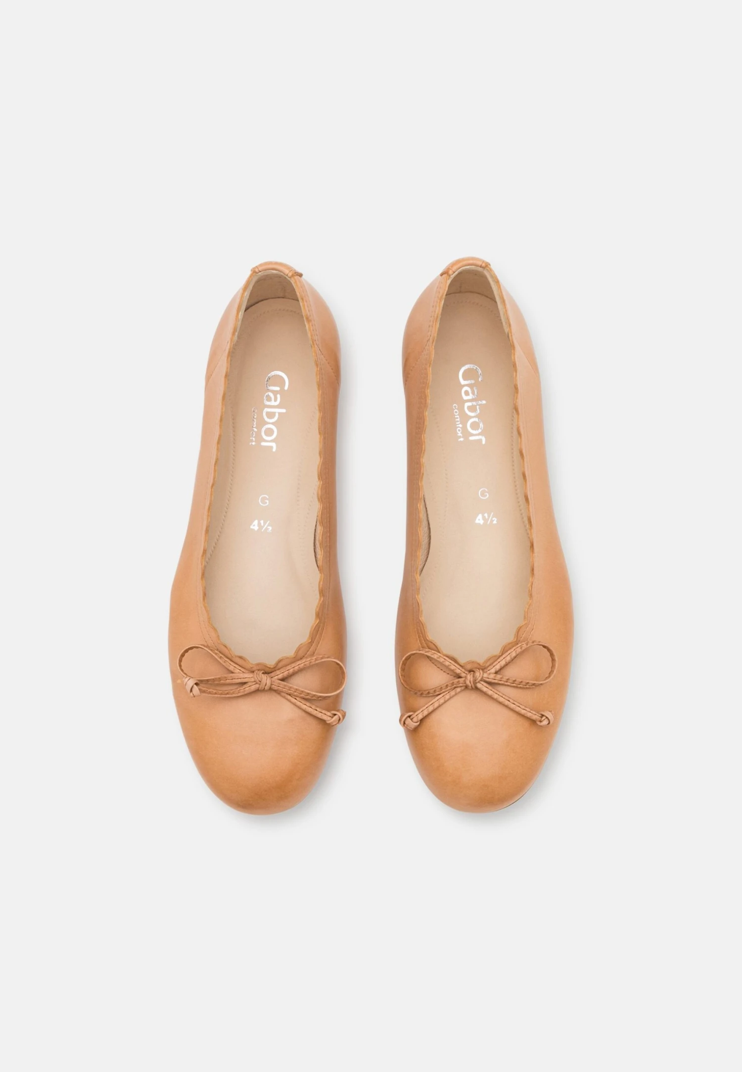 Gabor Comfort Ballet Pumps - Peanut 6 Gabor Comfort Ballet Pumps - Peanut - Image 6
