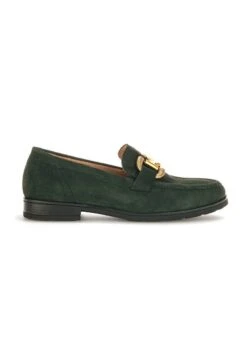 Gabor Comfort Slip-Ons - Forest Dark Gold