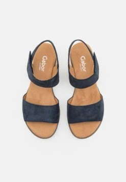Gabor Comfort Wedge Sandals - Dark Blue -Gabor Sale Store 37adcdd96a4c4a63a5c696aa56b64d43