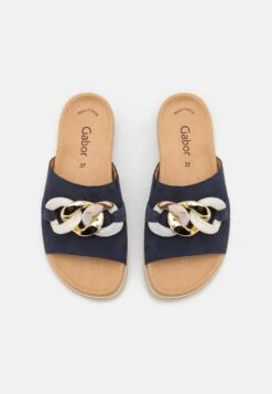 Gabor Mules - Blue/Beige 11 Gabor Mules - Blue/Beige -Gabor Sale Store 4264aba1270b4fcf9243b542a22981af