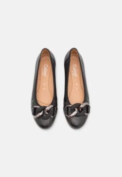 Gabor Comfort Ballet Pumps - Black -Gabor Sale Store 43240d66816b4a07b9aea19701aab5f5