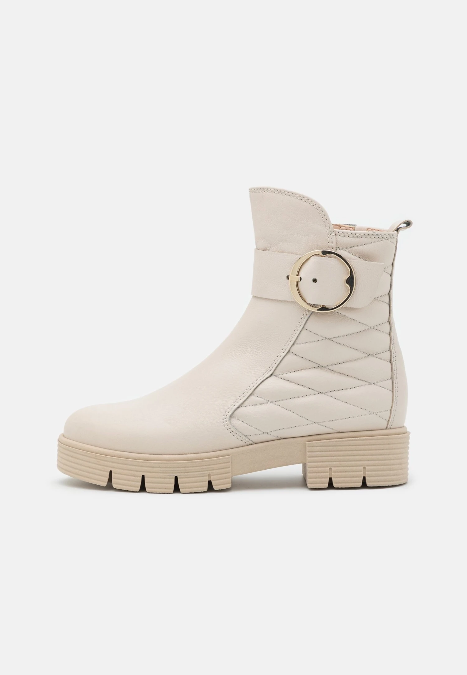 Gabor Comfort Platform Ankle Boots - Latte 2 Gabor Comfort Platform Ankle Boots - Latte - Image 2