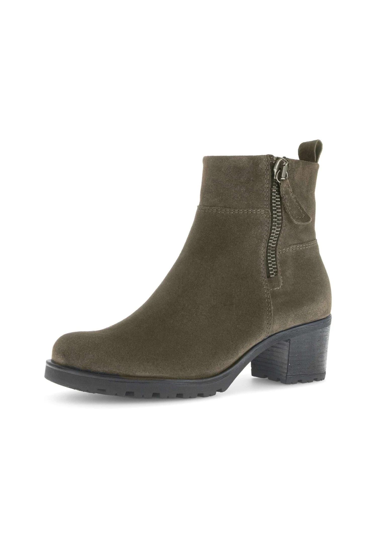 Gabor Comfort Classic Ankle Boots - Oliv Micro 2 Gabor Comfort Classic Ankle Boots - Oliv Micro - Image 2