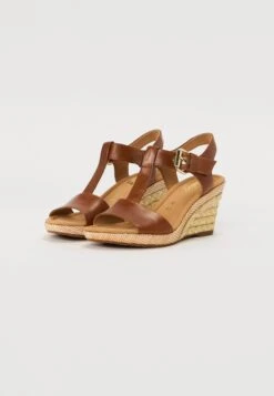Gabor Comfort Wedge Sandals - Peanut -Gabor Sale Store 57b60eb71735425b9ad68a29e85459ac