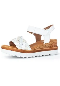 Gabor Comfort Platform Sandals - Weiss/Ltmint/Creme -Gabor Sale Store 788ee555bf934f8db28e47af456c9088