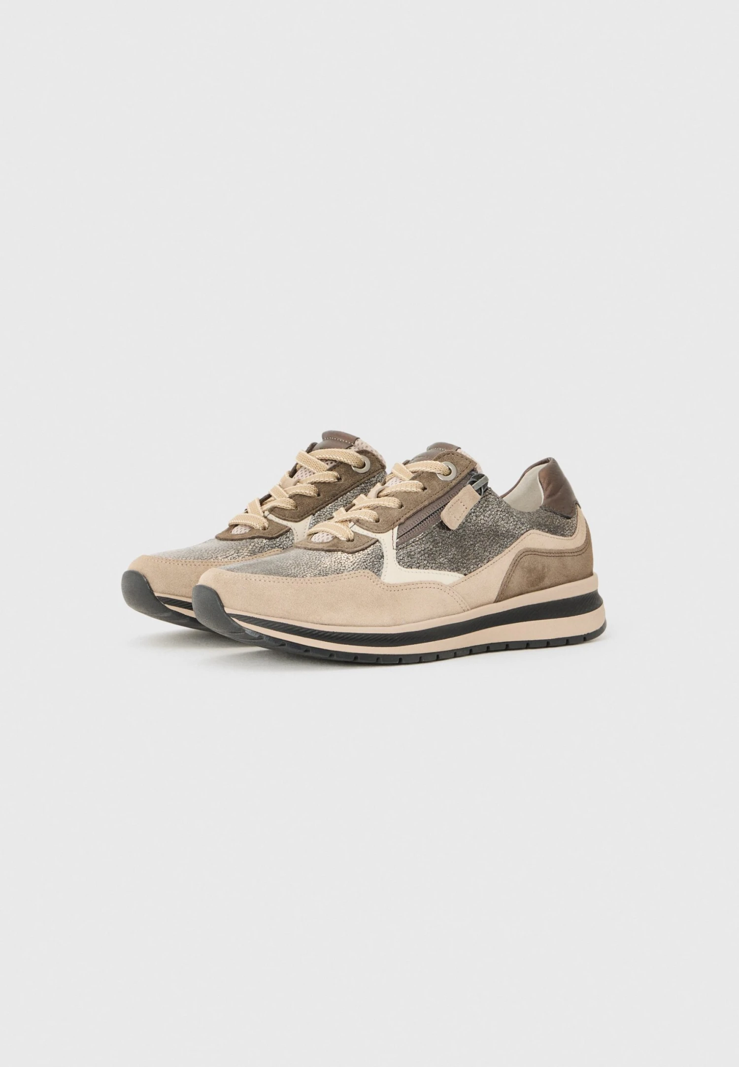 Gabor Comfort Trainers - Taupe/silver-coloured 4 Gabor Comfort Trainers - Taupe/silver-coloured - Image 4