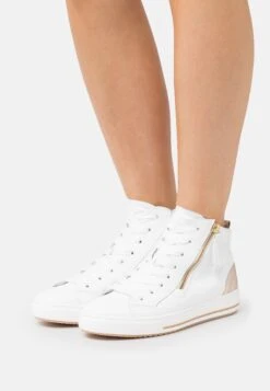 Gabor Comfort Trainers - Weiss/Muschl/Gold