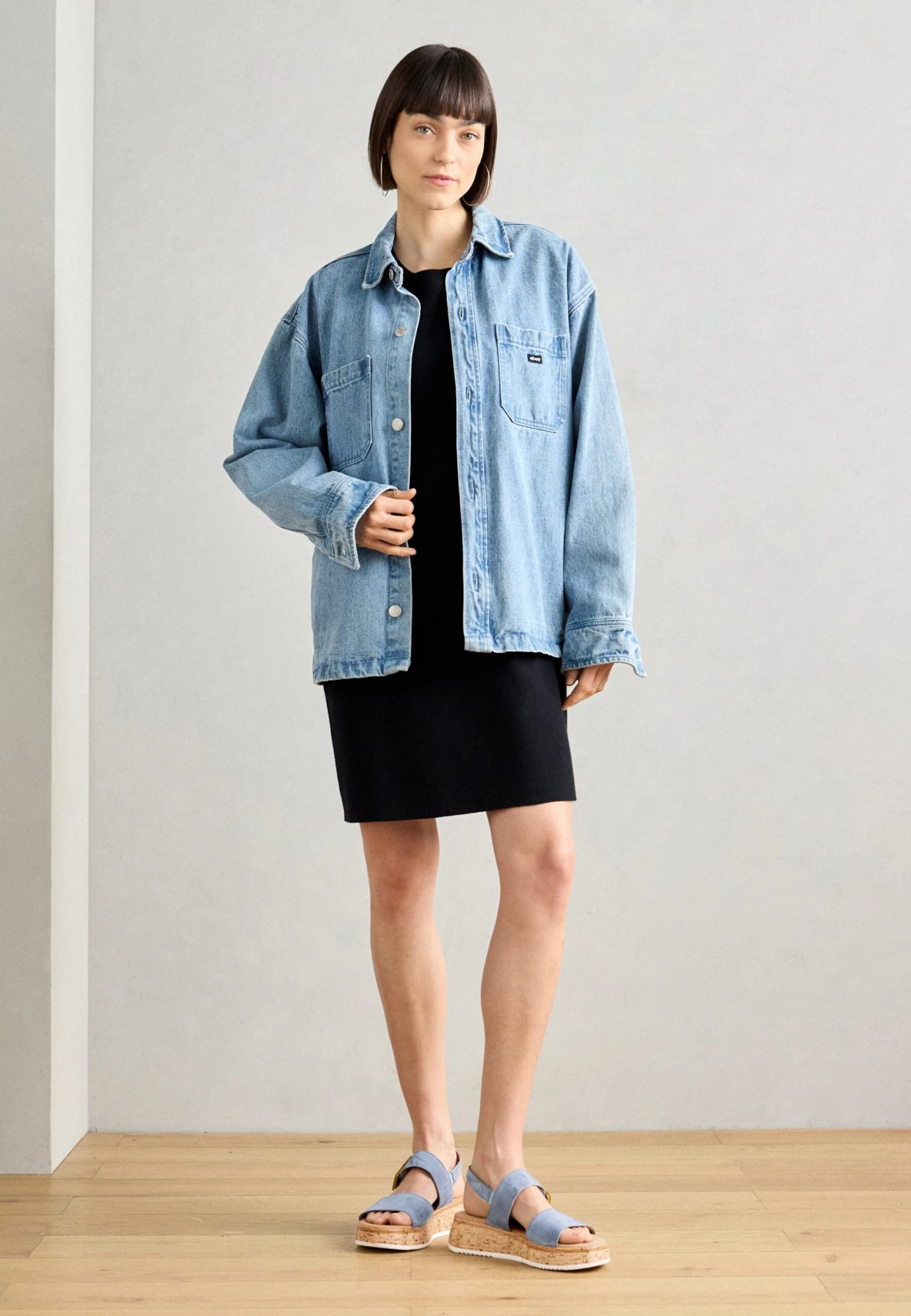 Gabor Comfort Platform Sandals - Blue 3 Gabor Comfort Platform Sandals - Blue - Image 3