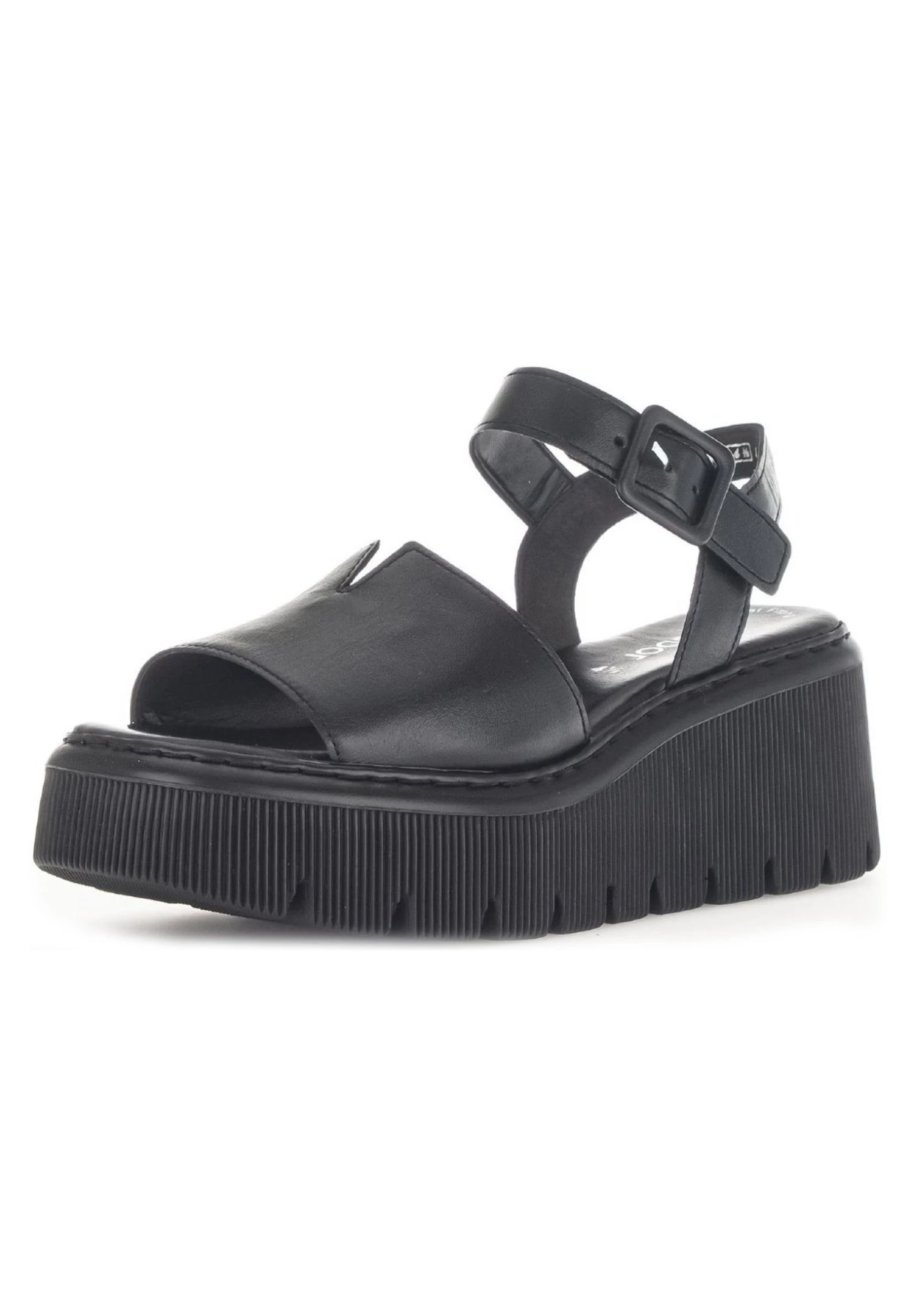 Gabor Wedge Sandals - Schwarz (Uni) 2 Gabor Wedge Sandals - Schwarz (Uni) - Image 2