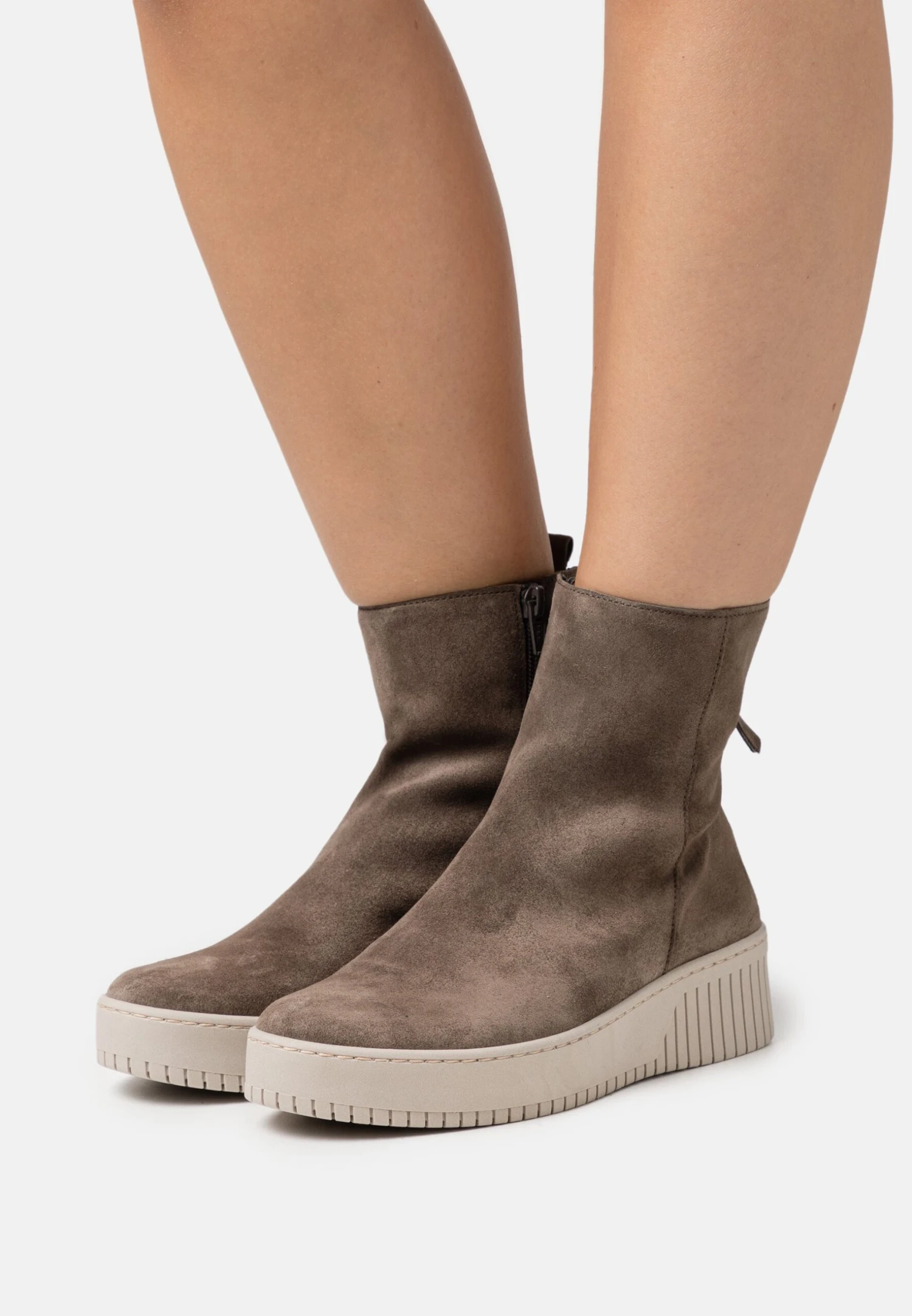 Gabor Platform Ankle Boots - Mohair 1 Gabor Platform Ankle Boots - Mohair