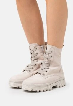 Gabor Comfort Lace-Up Ankle Boots - Puder