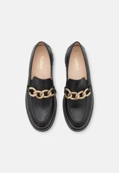 Gabor Comfort Slip-Ons - Schwarz/Gold Matt -Gabor Sale Store 9f61c5444a074f0caa42a25cbeb78e3d