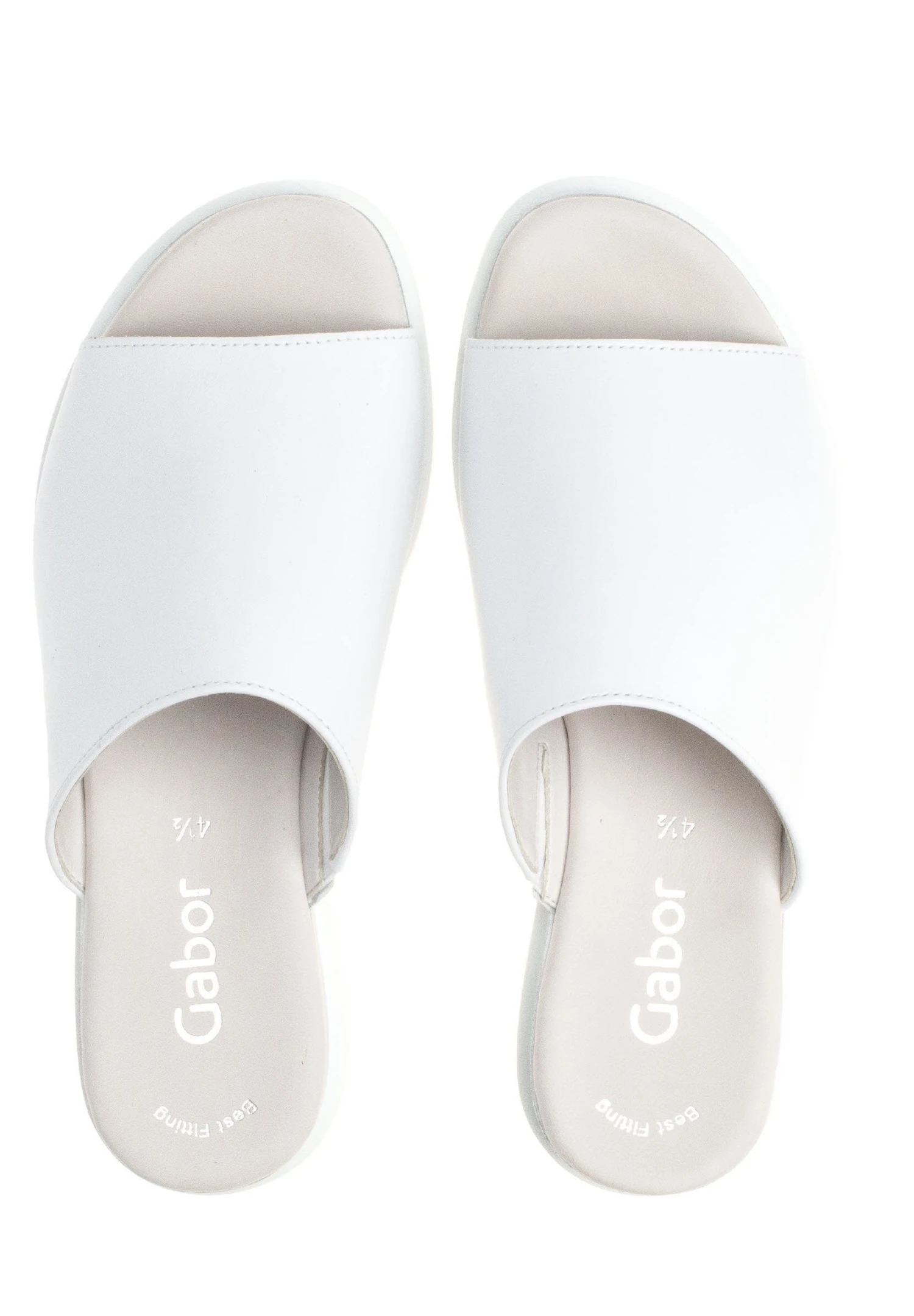 Gabor Heeled Mules - Weiss 2 Gabor Heeled Mules - Weiss - Image 2