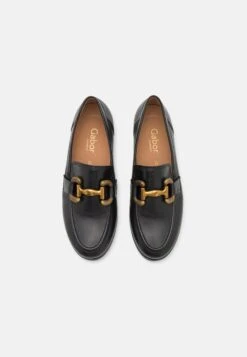 Gabor Comfort Slip-Ons - Black/Dark Gold -Gabor Sale Store bd5a932b6a5d4fd7a70b66917affb9ed