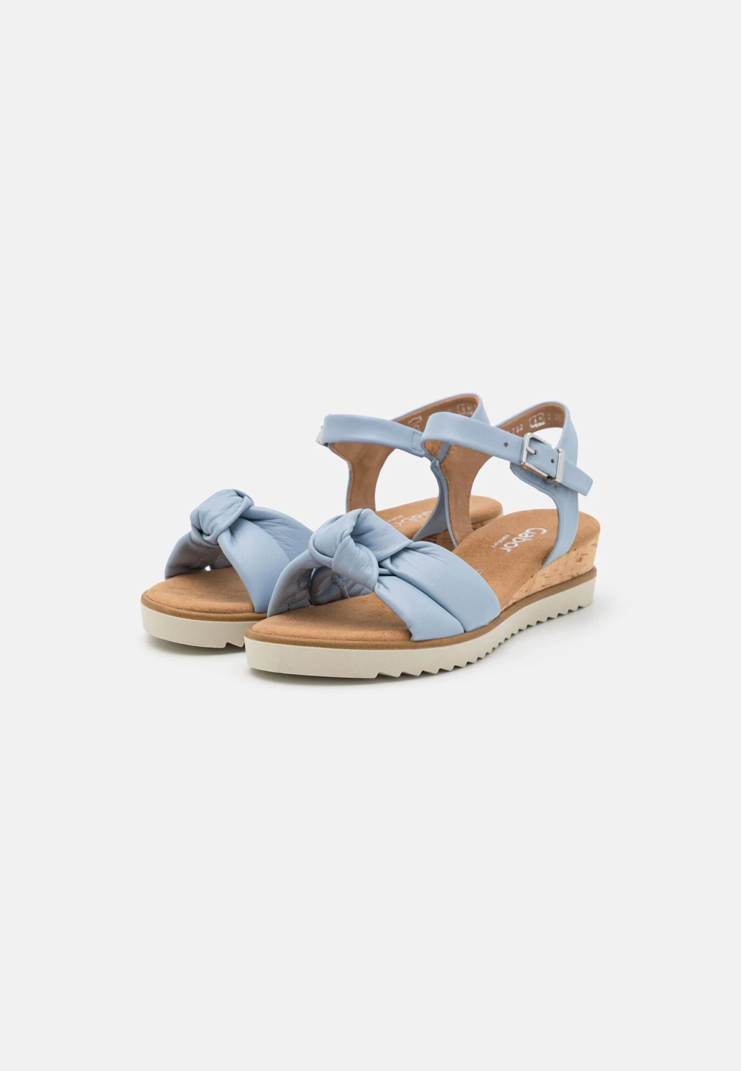 Gabor Comfort Wedge Sandals - Sky 3 Gabor Comfort Wedge Sandals - Sky - Image 3