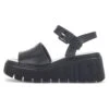 Gabor Wedge Sandals - Schwarz (Uni)