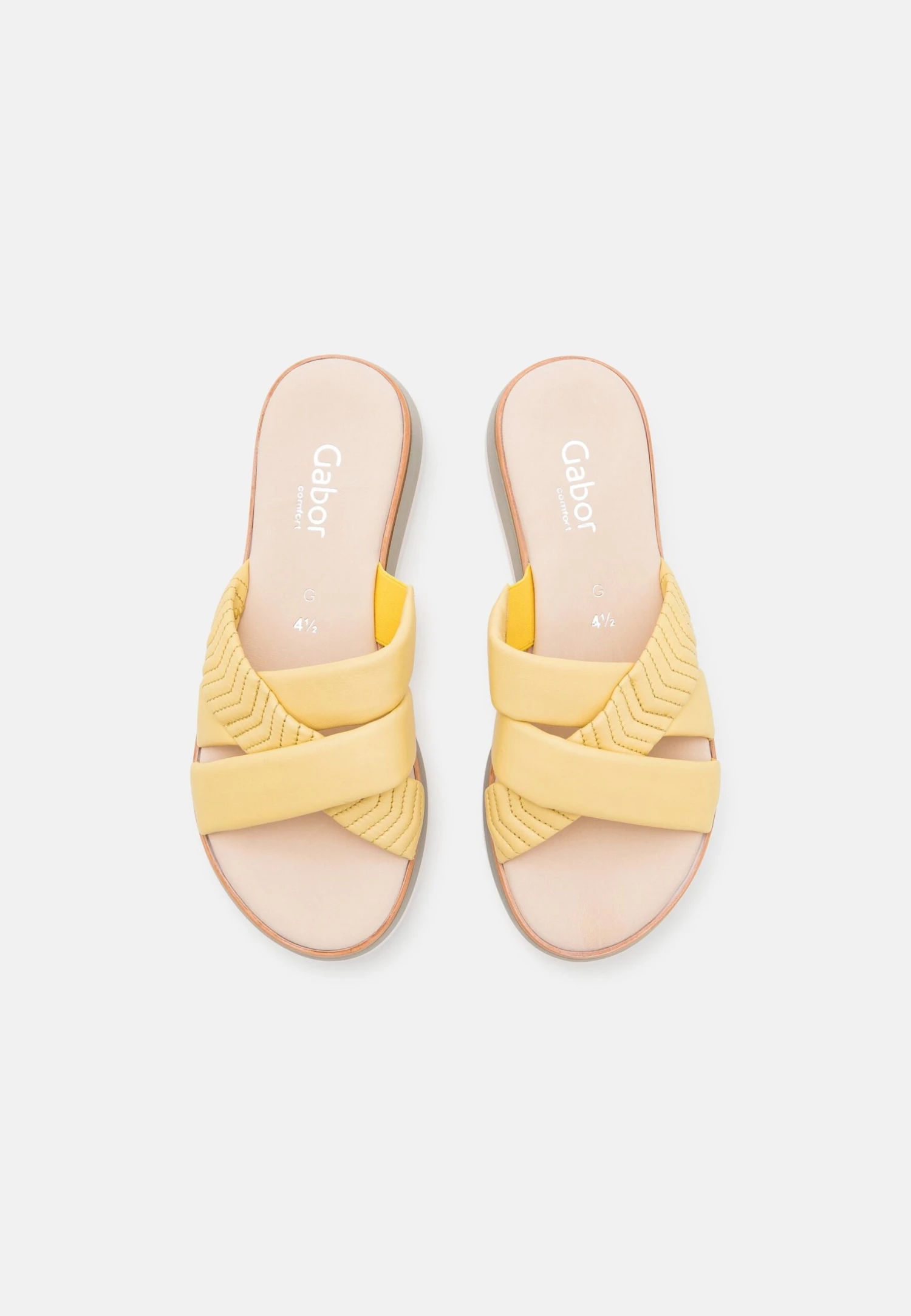 Gabor Comfort Mules - Lemon 6 Gabor Comfort Mules - Lemon - Image 6