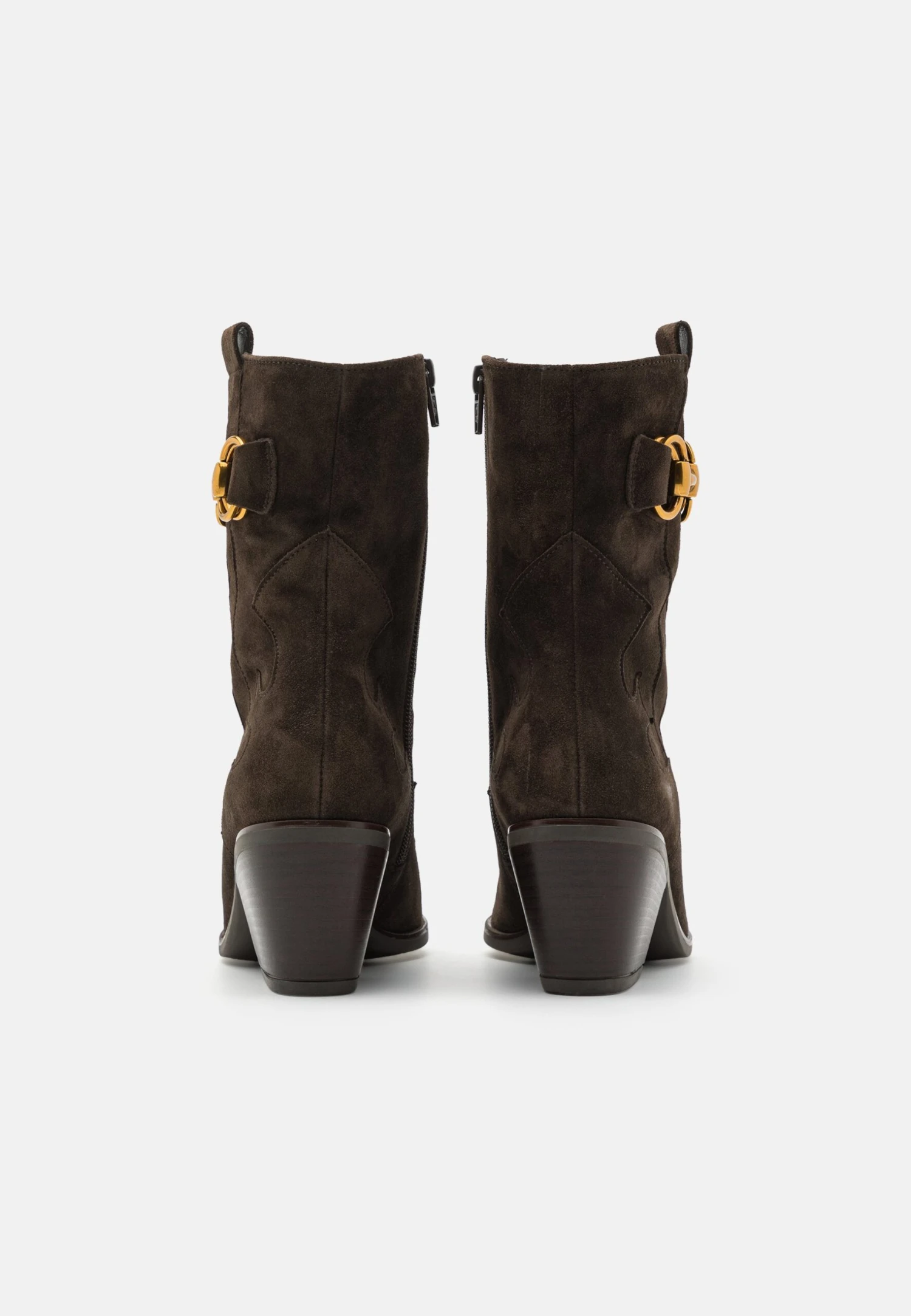 Gabor Comfort Classic Ankle Boots - Brown/Gold 4 Gabor Comfort Classic Ankle Boots - Brown/Gold - Image 4