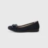 Gabor Comfort Ballet Pumps - Dark Blue