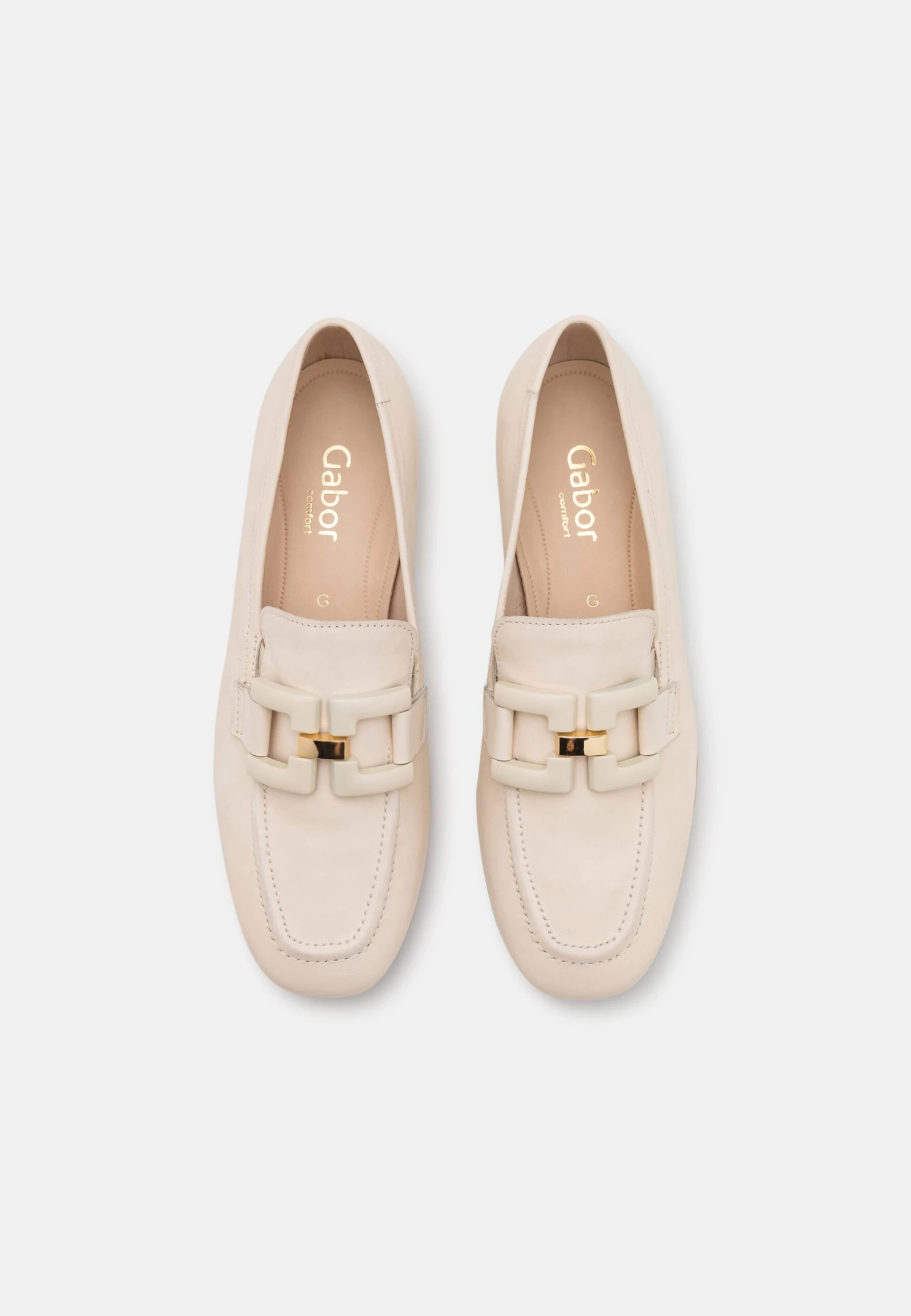 Gabor Comfort Slip-Ons - Neve/Uni/Gold 6 Gabor Comfort Slip-Ons - Neve/Uni/Gold - Image 6