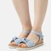 Gabor Comfort Wedge Sandals - Sky