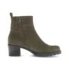 Gabor Comfort Classic Ankle Boots - Oliv Micro