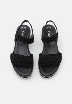 Gabor Platform Sandals - Schwarz -Gabor Sale Store ed95c24066be480fb72a8a161ebebf67