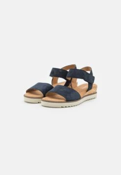 Gabor Comfort Wedge Sandals - Dark Blue -Gabor Sale Store edcefb2ae7de48228e331fc8d022a379