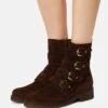 Gabor Comfort Classic Ankle Boots - Whisky/Gold