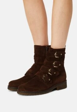 Gabor Comfort Classic Ankle Boots - Whisky/Gold