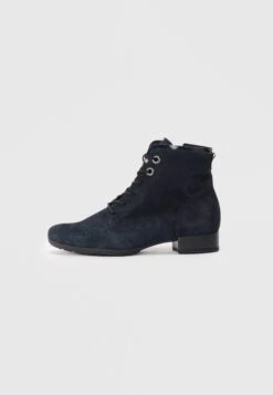 Gabor Comfort Lace-up Ankle Boots - Dark Blue