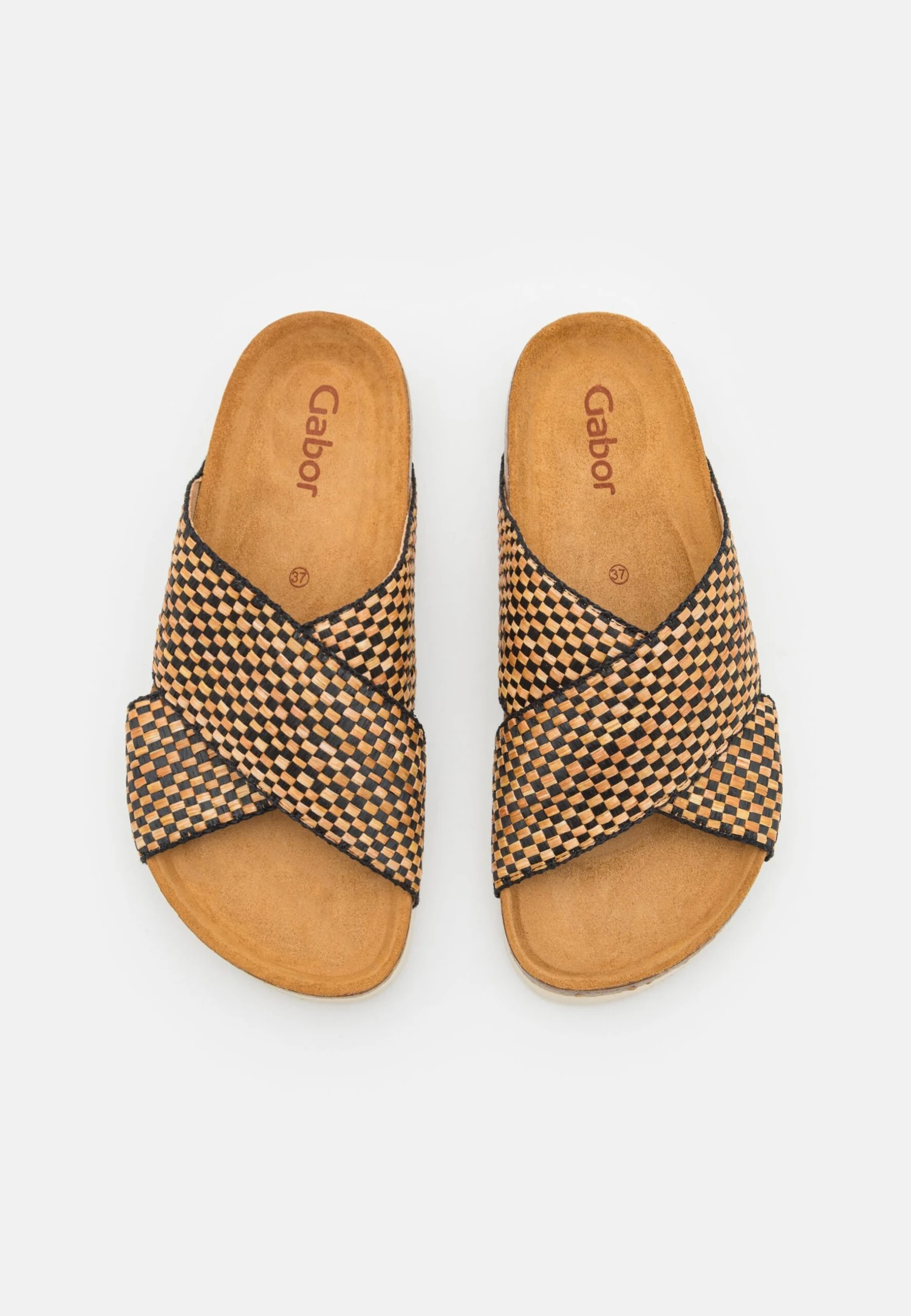 Gabor Mules - Natur/Schwarz 6 Gabor Mules - Natur/Schwarz - Image 6