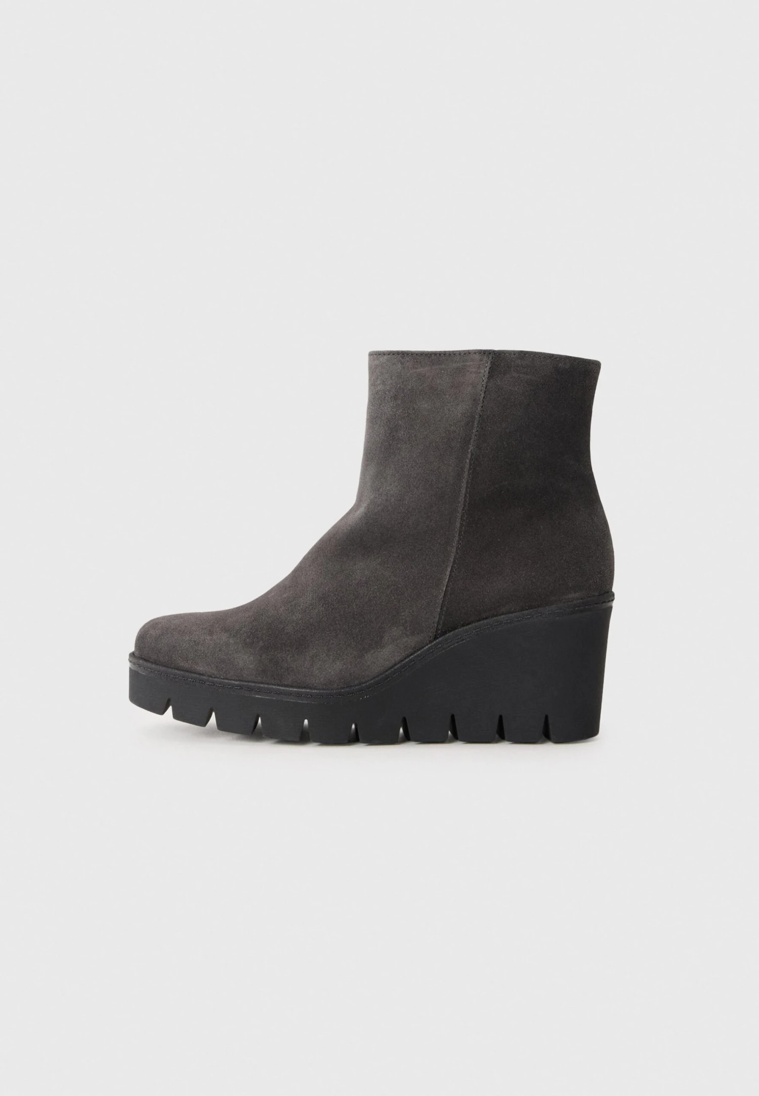 Gabor Wedge Ankle Boots - Dark Grey 1 Gabor Wedge Ankle Boots - Dark Grey