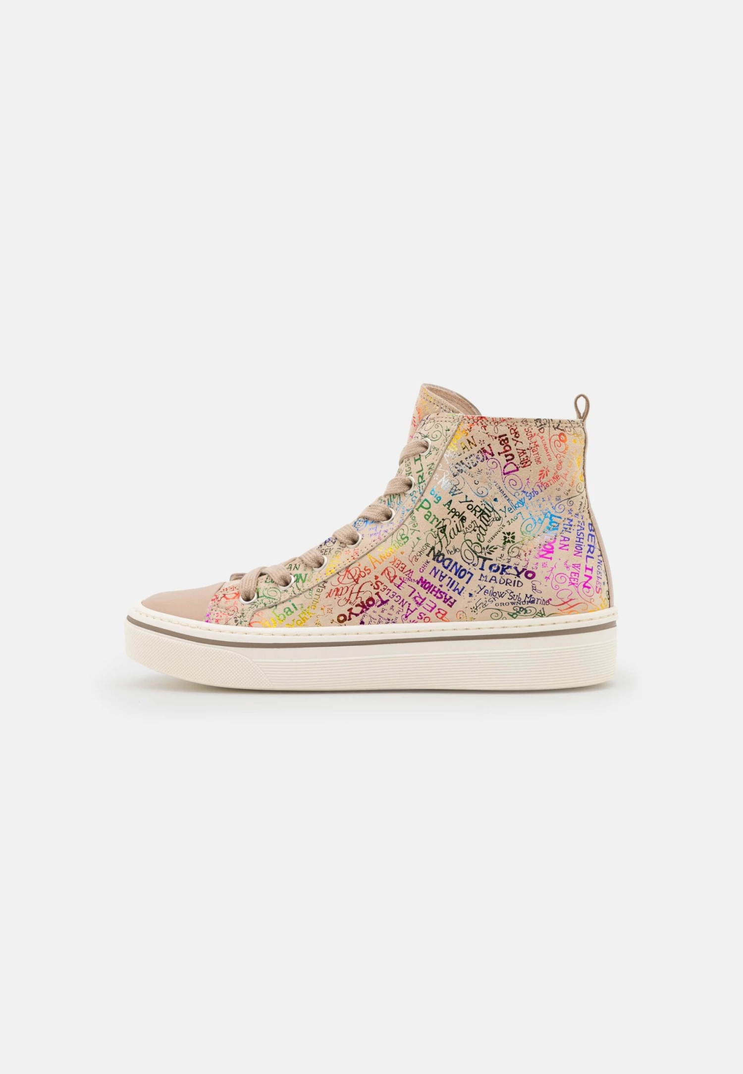 Gabor High-Top Trainers - Multi/Desert/Panna 2 Gabor High-Top Trainers - Multi/Desert/Panna - Image 2
